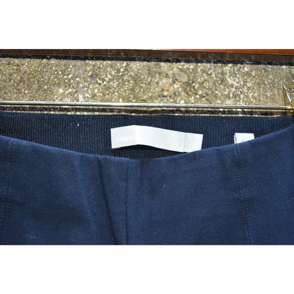 Vince Navy Cropped Slim Trousers – Size Large - Picture 3 of 4